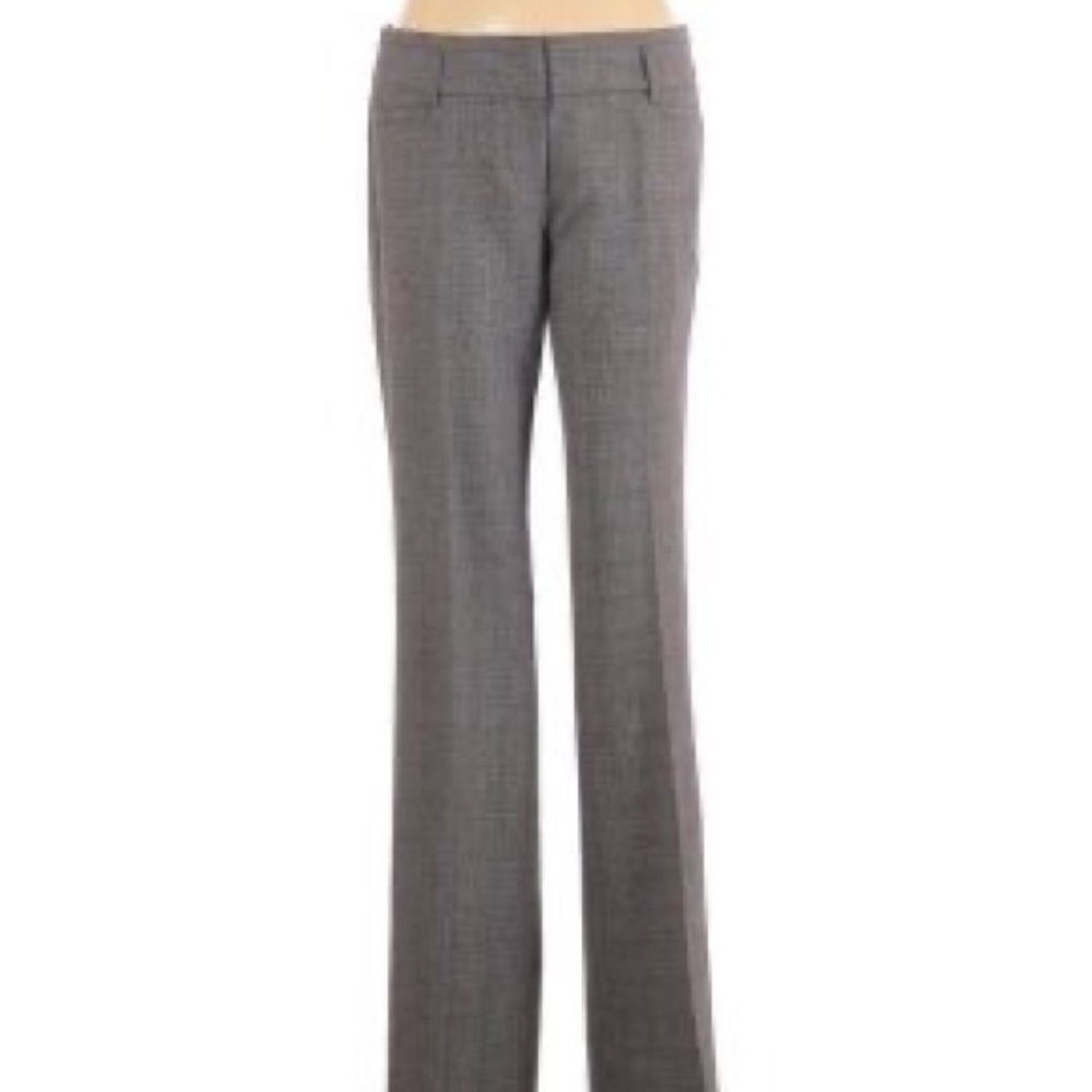 Mid-rise Gray Work Pants